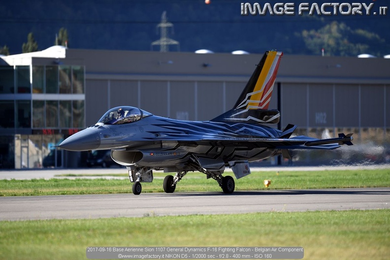 2017-09-16 Base Aerienne Sion 1107 General Dynamics F-16 Fighting Falcon - Belgian Air Component.jpg